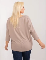 Bluzka RV BZ model 20080921 ciemny bezowy - FPrice Bluzka RV BZ model 20080921 ciemny bezowy - FPrice