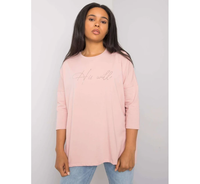 Bluzka RV BZ model 20206353 jasny różowy - FPrice Bluzka RV BZ model 20206353 jasny różowy - FPrice