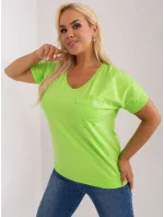 Bluzka RV BZ model 19915389 limonkowy - FPrice Bluzka RV BZ model 19915389 limonkowy - FPrice