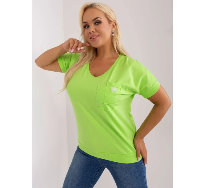 Bluzka RV BZ model 19915389 limonkowy - FPrice Bluzka RV BZ model 19915389 limonkowy - FPrice