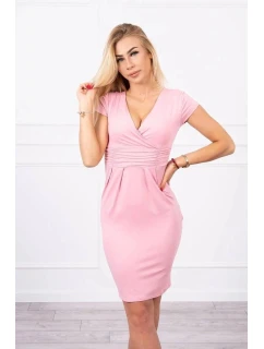 Dámske šaty 8310 powder pink - Kesi