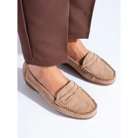 Trendy mokasíny hnedé dámske na kline