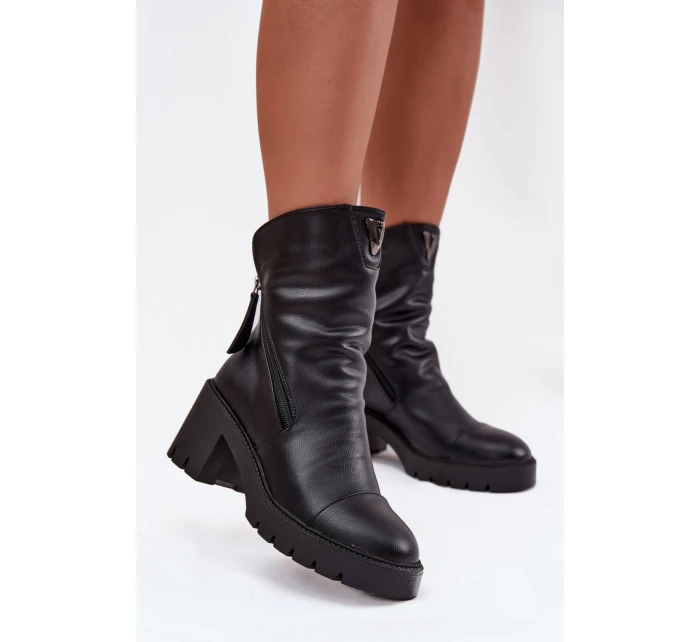 Topánky na podpätku model 218068 Krok vo veľkom štýle