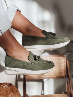 Dámské mokasíny na podpatku green Dstreet model 21984210 - FashionStreet