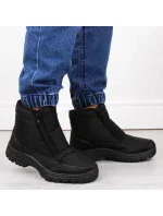 Novinky M EVE439 čierne zateplené snehové topánky