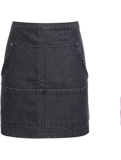 Premier PR 125 Denim – krátka zástera po pás 39.0125 čierny denim Premier PR 125 Denim – krátka zástera po pás 39.0125 čierny denim