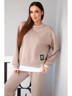 Dámska súprava s maslovou mikinou a teplákmi Fango Dámska súprava s maslovou mikinou a teplákmi Fango