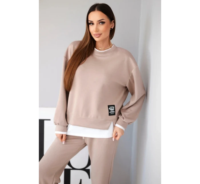 Dámska súprava s maslovou mikinou a teplákmi Fango Dámska súprava s maslovou mikinou a teplákmi Fango