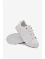 Trampki Sneakersy Męskie Z Eko Skóry Big Star OO174118 Białe