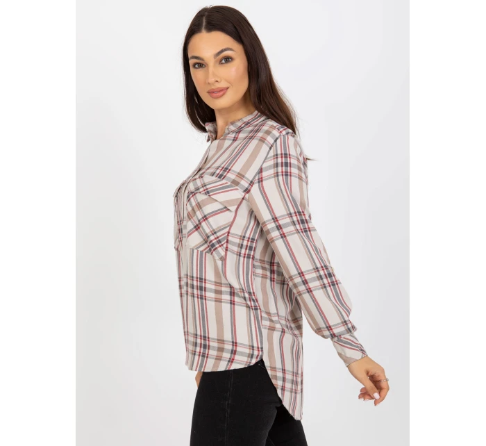 Blúzka D70039Z11082A svetlo béžová