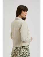 Dámska bunda L-MR-4310L Light beige - MOODO