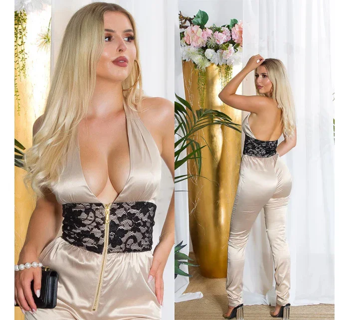 Sexy kombinéza model 21142540 se šněrováním - Koucla