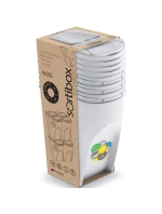 ODPADKOVÉ KOŠE 35 L SORTIBOX SET4 BALENIA DIÉTNE ŠEDÉ