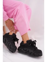 Dámské Kožené Tenisky Na Masivní Platformě model 21692679 Černé - Goe