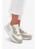 Dámské Kožené Sneakersy Big Star model 21705953 HiPoly System Bílé - Big Star Shoes Dámské Kožené Sneakersy Big Star model 21705953 HiPoly System Bílé - Big Star Shoes