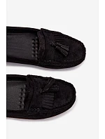 Dámske mokasíny s vlysom z imitácie semišu Black Linden Dámske mokasíny s vlysom z imitácie semišu Black Linden