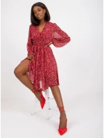 Šaty CHA SK kaštanová model 17265151 - FPrice Šaty CHA SK kaštanová model 17265151 - FPrice