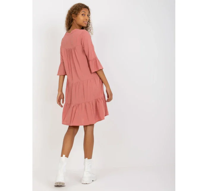 Šaty model 17523886 tmavě růžové - FPrice