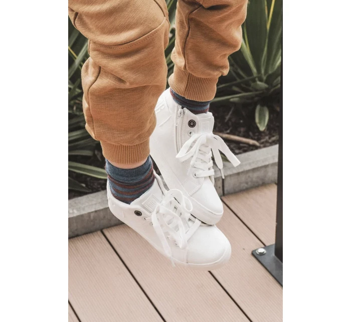 Dětské klasické vysoké tenisky Big Star LL374002 Bílá Dětské klasické vysoké tenisky Big Star LL374002 Bílá