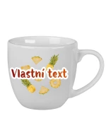 Personalizovaný keramický hrnek 400 ml s ovocem a textem
