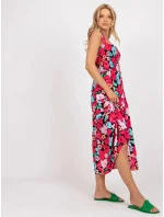 Dámske šaty RO SK 8007 1.03P čierna a ružová - FPrice