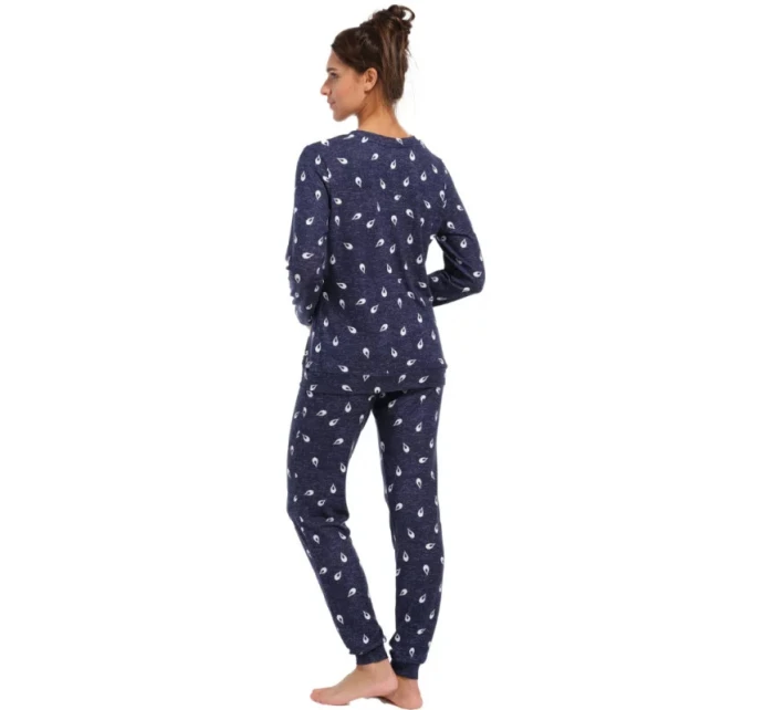 Dámske pyžamo 21232-438-2 tm. modré so vzorom - Rebelle