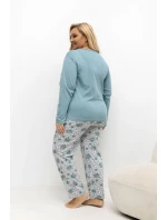 Pohodlné pyžamo pre plnoštíhly model 221190 Forever Pink Pohodlné pyžamo pre plnoštíhly model 221190 Forever Pink