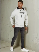 Pánska sivá mikina s potlačou FashionStreet BX5679