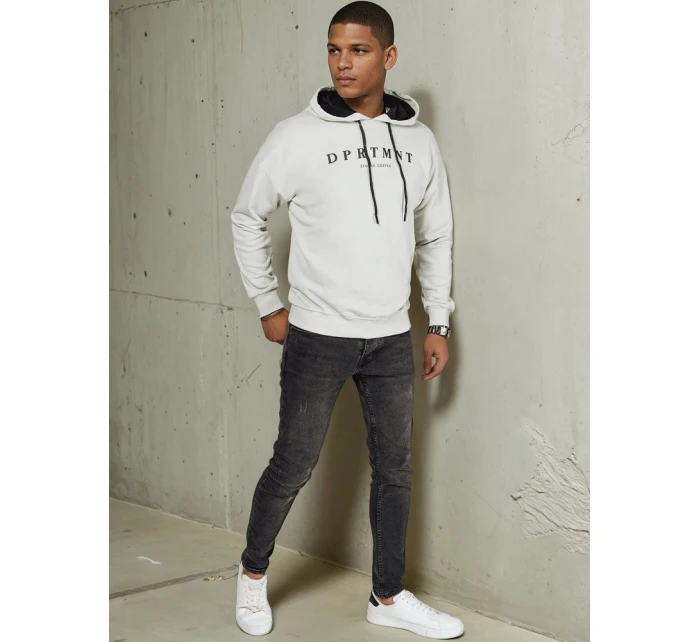 Pánska sivá mikina s potlačou FashionStreet BX5679