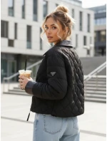 Kurtka przejściowa damska pikowana czarna model 22025111 - FashionStreet