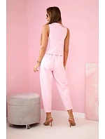 Súprava vesta + nohavice candy pink