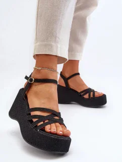 Dámské sandály na platformě  Černá model 21085966 - Inello