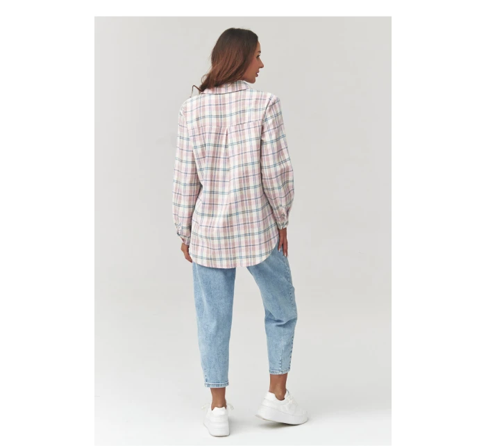 Košeľa s dlhým rukávom model 223232 Makadamia