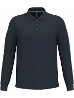 K 243 Pánské piqué polo s dlouhým rukávem model 22507016 navy - Kariban K 243 Pánské piqué polo s dlouhým rukávem model 22507016 navy - Kariban