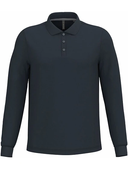 Kariban K 243 Pánske polo tričko s dlhým rukávom z piké 20.K243 tmavomodré Kariban K 243 Pánske polo tričko s dlhým rukávom z piké 20.K243 tmavomodré
