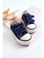 Dziecięce Trampki Na Rzepy Granatowe Bernie