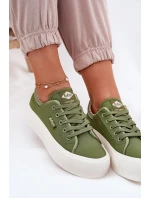 Trampki Damskie Na Platformie Lee Cooper LCW-25-31-3449L Zielone