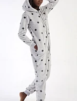 Dámsky overal Polka Dot Grey Pattern - Vienetta