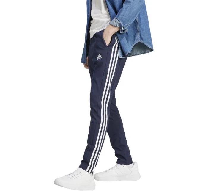 Nohavice adidas Essentials Single Jersey Tapered Open Hem 3-Stripes M IC0045
