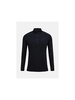 Termotričko PEAK PERFORMANCE Magic Half Zip Wool-blend Baselayer Men, čierne
