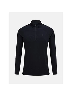 Termotričko PEAK PERFORMANCE Magic Half Zip Wool-blend Baselayer Men, čierne