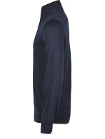 Tee Jays TJ 6010 Pánsky sveter s 1/4 zipsom 18.6010 tmavomodrý