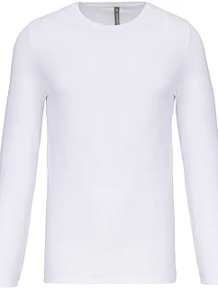 Kariban K 3016 Elastické tričko s dlhým rukávom 20.3016 biele
