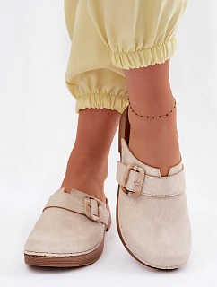 Dámské s přezkou  Světle béžové model 22094903 - Inblu