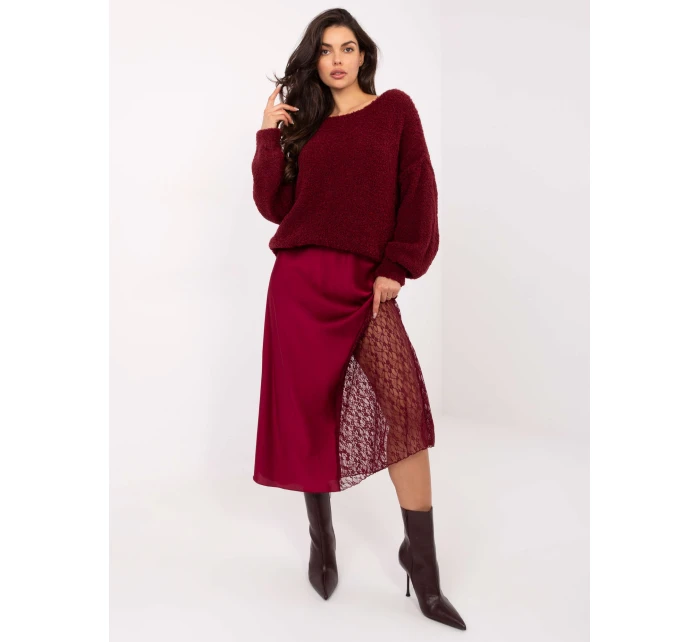 Sukňa MI SD 3287.36 bordová