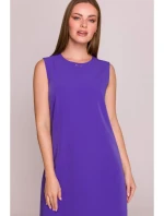 model 21154745 Šaty bez rukávů fialové - STYLOVE