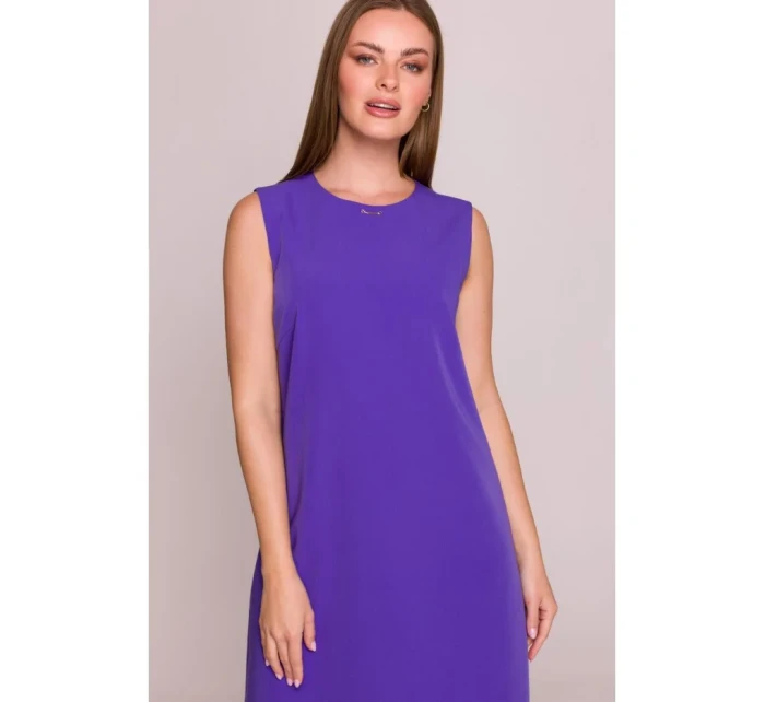 model 21154745 Šaty bez rukávů fialové - STYLOVE