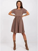 Dámske šaty RV SK 5672.03P Brown - Rue Paris