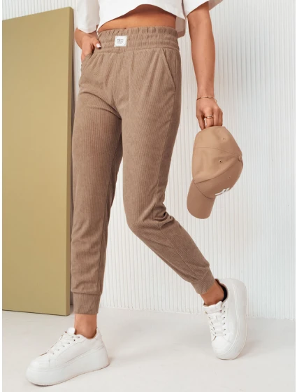 Dámske tepláky MORSI camel FashionStreet UY2041