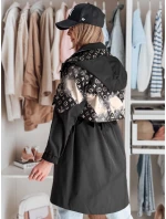 Dámska prechodná bunda FERIPARKA black FashionStreet TY4875